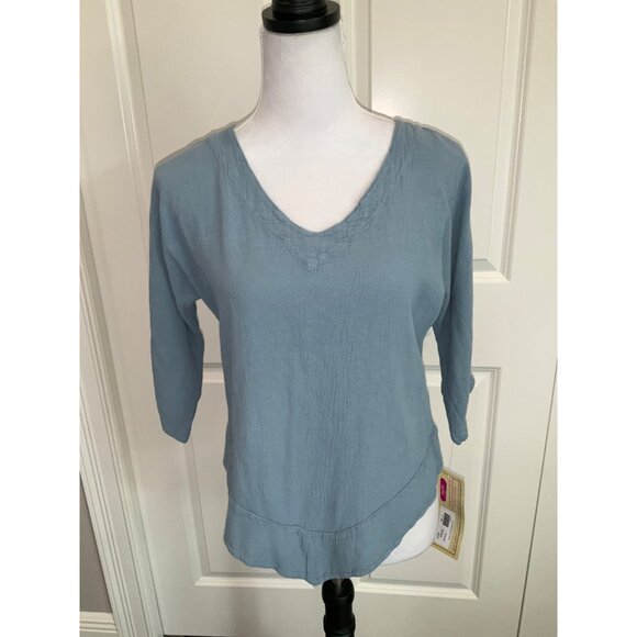 Cottonways Classic NEW Dorie Top in Crystal Blue size 0 (XS/S) - Picture 2 of 5